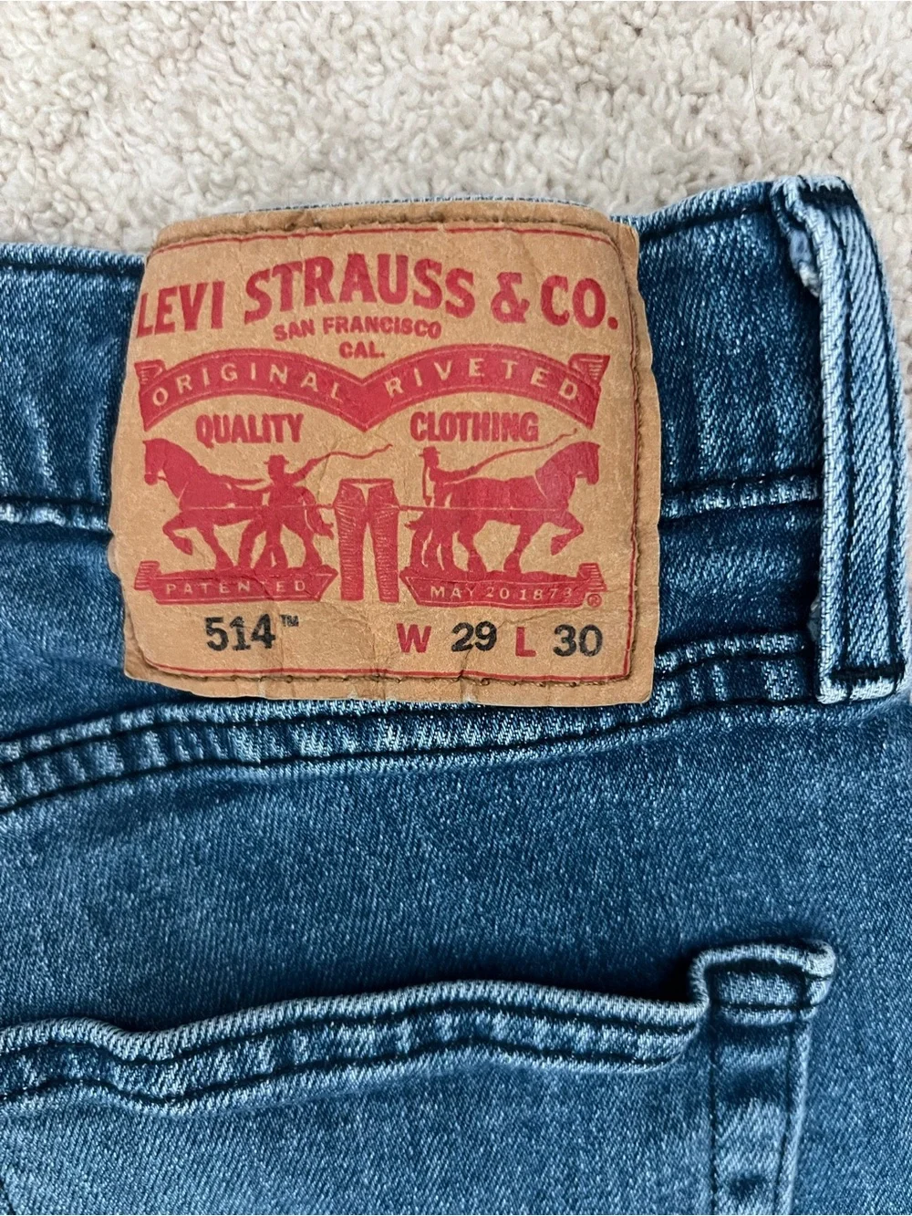 Levi's Men's Medium Blue Straight Jeans